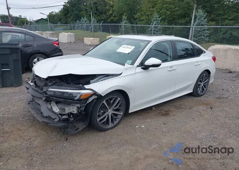 2022 Honda Civic Touring из США, поврежденный, VIN 2HGFE1F90NH316025